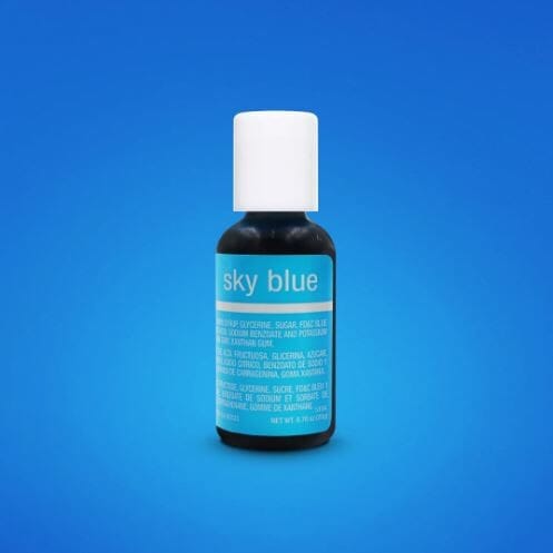 Chefmaster Sky Blue Liqua-gel Food Coloring 20ml Colouring The Cooks Kitchen 