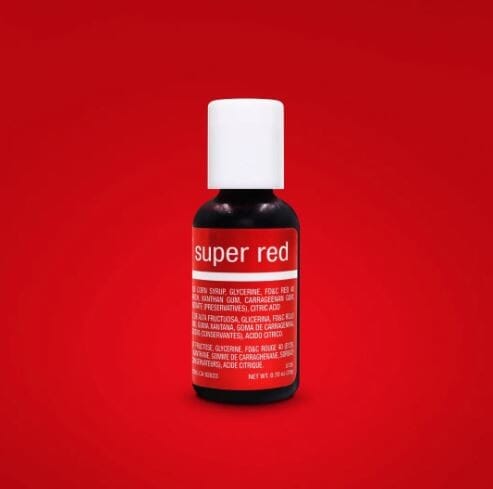 Chefmaster Super Red Liqua-gel Food Coloring 20ml Colouring The Cooks Kitchen 