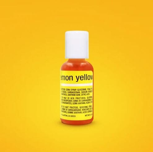 Chefmaster Lemon Yellow Liqua-gel Food Coloring 20ml Colouring The Cooks Kitchen 