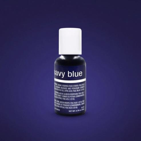 Chefmaster Navy Blue Liqua-gel Food Coloring 20ml Colouring The Cooks Kitchen 