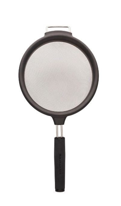 Kitchenaid Soft Touch Strainer 17.5cm - Black Whisks, Funnels & Colanders The Cooks Kitchen 