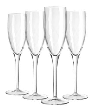 Luigi Bormioli Canaletto Flute 195ml Set Of 4 Glassware The Cooks Kitchen 