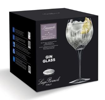 Luigi Bormioli Diamante Gin Glasses 650 Ml - Pack Of 4