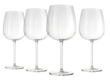 Luigi Bormioli Optica Burgundy/gin Glass Set - 750ml 