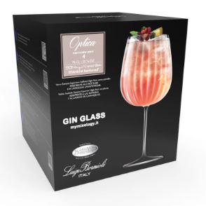 Luigi Bormioli Optica Burgundy/gin Glass Set - 750ml 