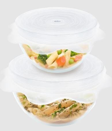 Grand Fusion Microwave Food Covers - Silicone Vented Reusable Covers Microwave Cookware The Cooks Kitchen 
