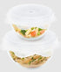 Grand Fusion Microwave Food Covers - Silicone Vented Reusable Covers Microwave Cookware The Cooks Kitchen 