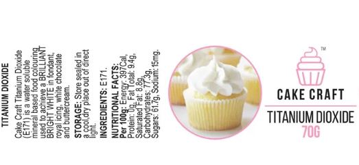Cake Craft Titanium Dioxide 70g