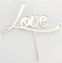 Cake Craft Love Silver Mirror Acrylic Cake Topper Acrylic Cake Toppers The Cooks Kitchen 