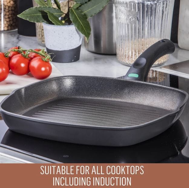 Essteele Per Salute Nonstick Induction Grill Pan 28cm Frypan - Chef Pan - Saute Pan The Cooks Kitchen 