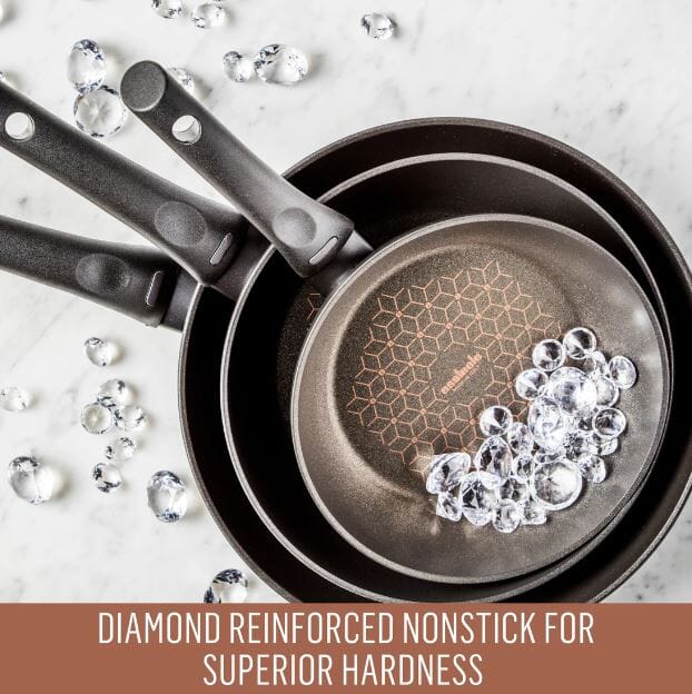 Essteele Per Salute Nonstick Induction Grill Pan 28cm Frypan - Chef Pan - Saute Pan The Cooks Kitchen 