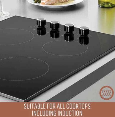 Essteele Per Salute Nonstick Induction Covered Sauté 32cm/5.7l Frypan - Chef Pan - Saute Pan The Cooks Kitchen 