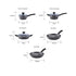 Essteele Per Benessere Ceramic Non Stick 5pc Cookware Set Non-Stick Cookware Sets The Cooks Kitchen 