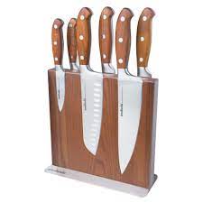 Essteele Accessories 7pc Magnetic Block Knife Set