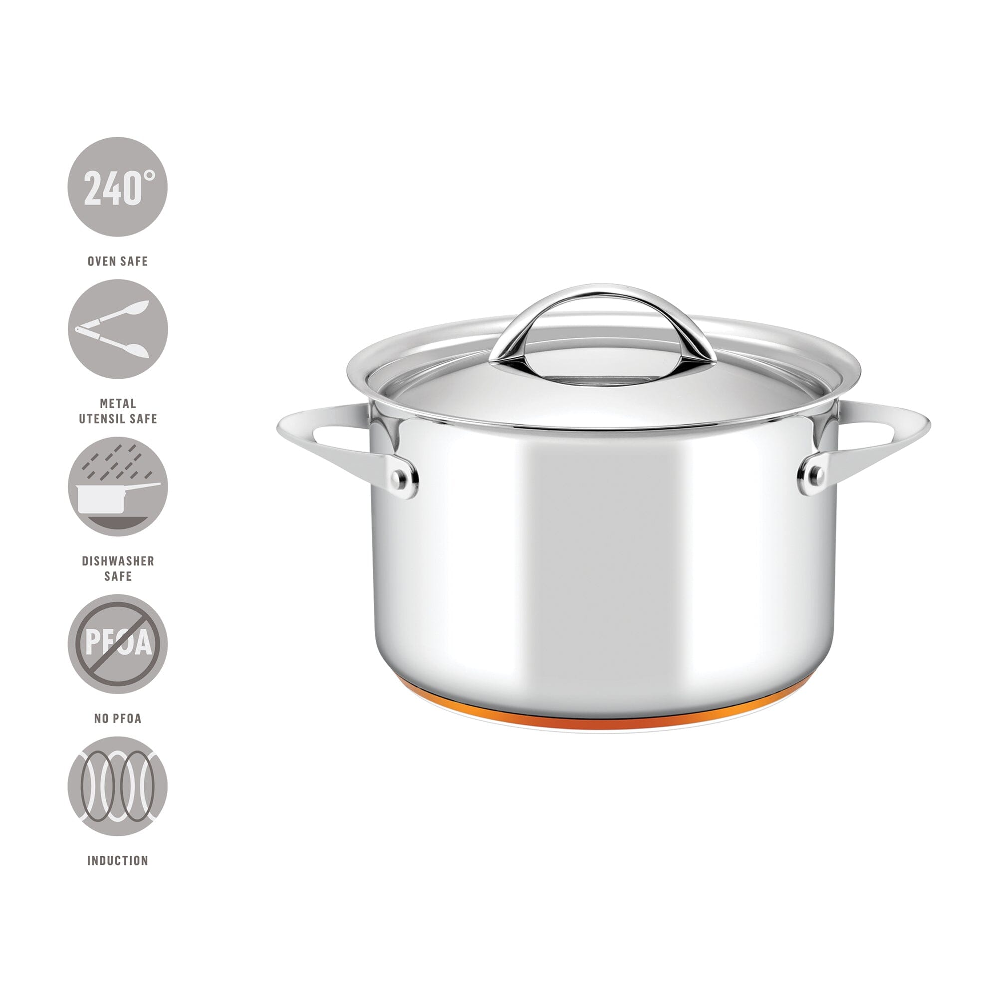 Essteele Per Vita - 24cm/7.1l Stockpot Casseroles & Stockpots The Cooks Kitchen 