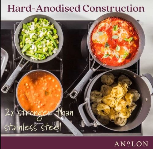 Anolon Endurance+ 3 Piece Cookware Set Non-Stick Cookware Sets The Cooks Kitchen 
