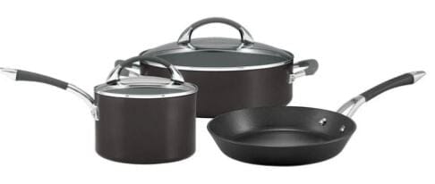 Anolon Endurance+ 3 Piece Cookware Set Non-Stick Cookware Sets The Cooks Kitchen 