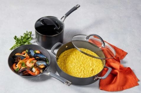 Anolon Endurance+ 3 Piece Cookware Set Non-Stick Cookware Sets The Cooks Kitchen 