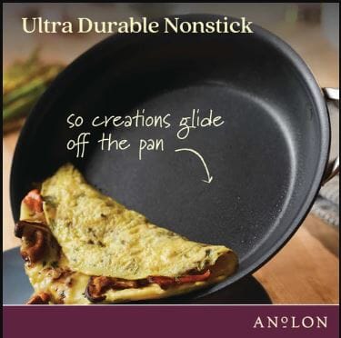 Anolon Endurance+ 3 Piece Cookware Set Non-Stick Cookware Sets The Cooks Kitchen 