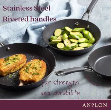Anolon Endurance+ 3 Piece Cookware Set Non-Stick Cookware Sets The Cooks Kitchen 