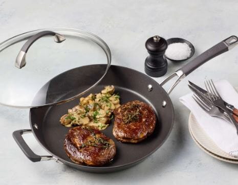 Anolon Endurance+ 30cm Open Skillet With Bonus Lid Frypan - Chef Pan - Saute Pan The Cooks Kitchen 