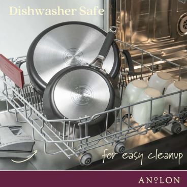 Anolon Endurance+ Nonstick Induction Open French Skillet 26cm And Covered Sautéuse 28cm/4.7l