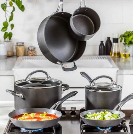 Anolon Endurance+ Nonstick Induction 6 Piece Cookware Set Cookware Sets The Cooks Kitchen 