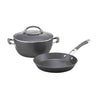 Anolon Endurance+ Nonstick Induction French Skillet 26cm And Covered Casserole 26cm/5.2l