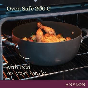 Anolon Endurance+ Nonstick Induction French Skillet 26cm And Covered Casserole 26cm/5.2l Cookware Sets The Cooks Kitchen 