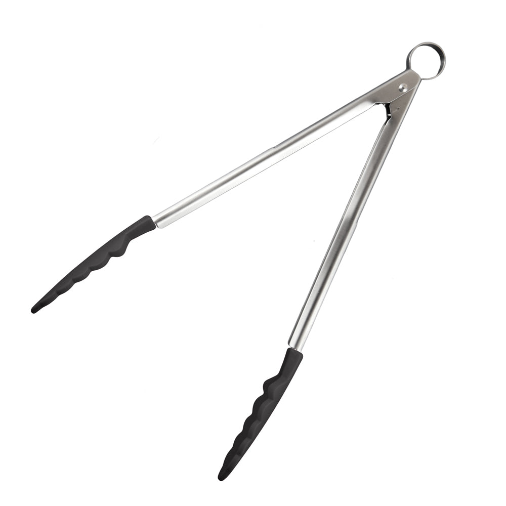 Cuisipro Silicone Locking Tongs 12"/30cm  Black