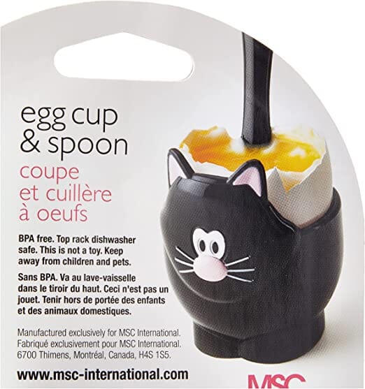 Joie Cat Egg Cup & Spoon Dinnerware Accessories The Cooks Kitchen Mandurah 