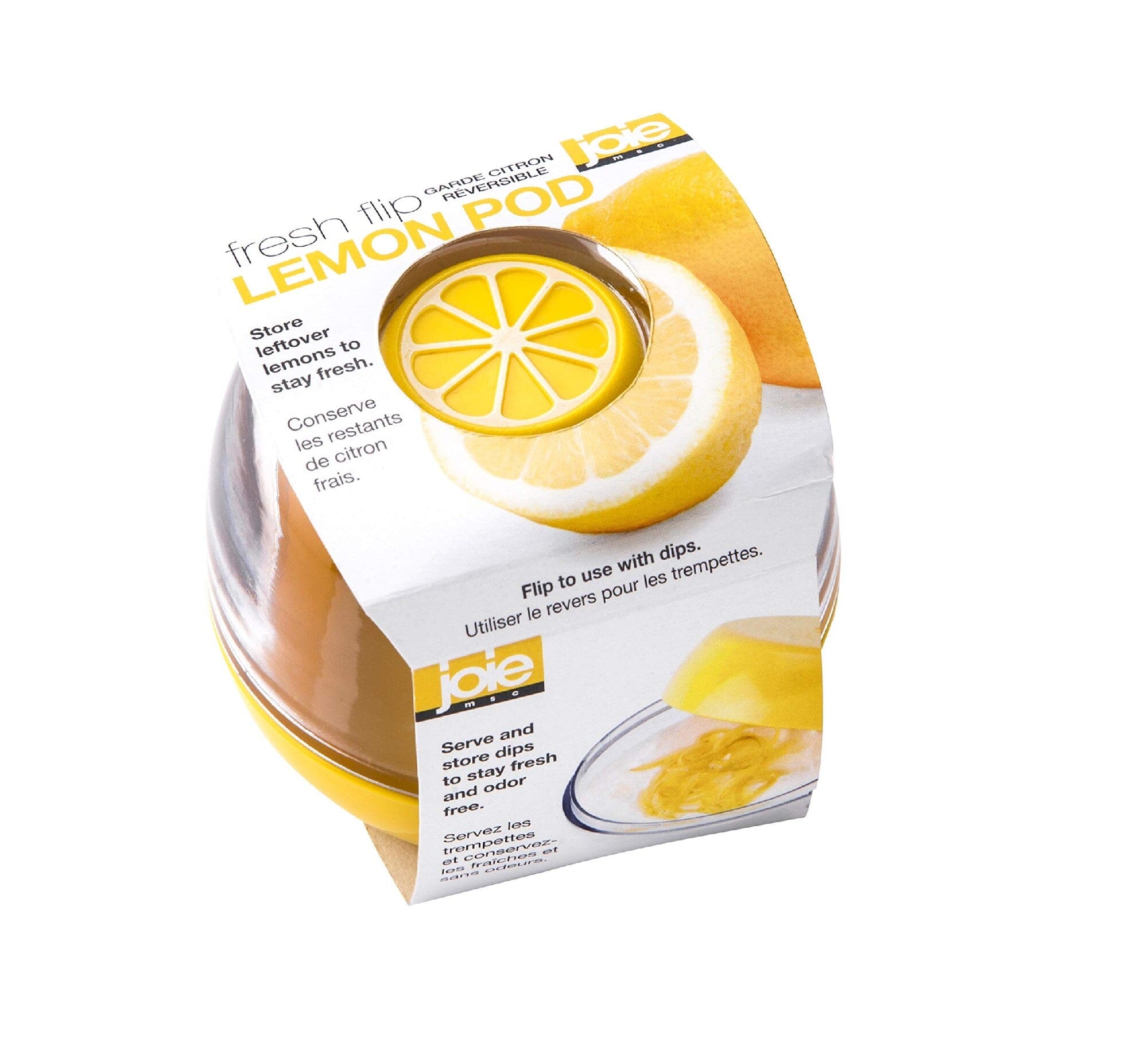 Joie Fresh Flip Lemon Pod 8.5x8.5x7cm Fruit & Vegetable Storage The Cooks Kitchen 