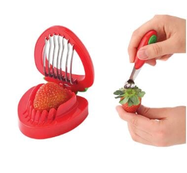 Joie Strawberry Hull & Slice Corers & Graters The Cooks Kitchen 