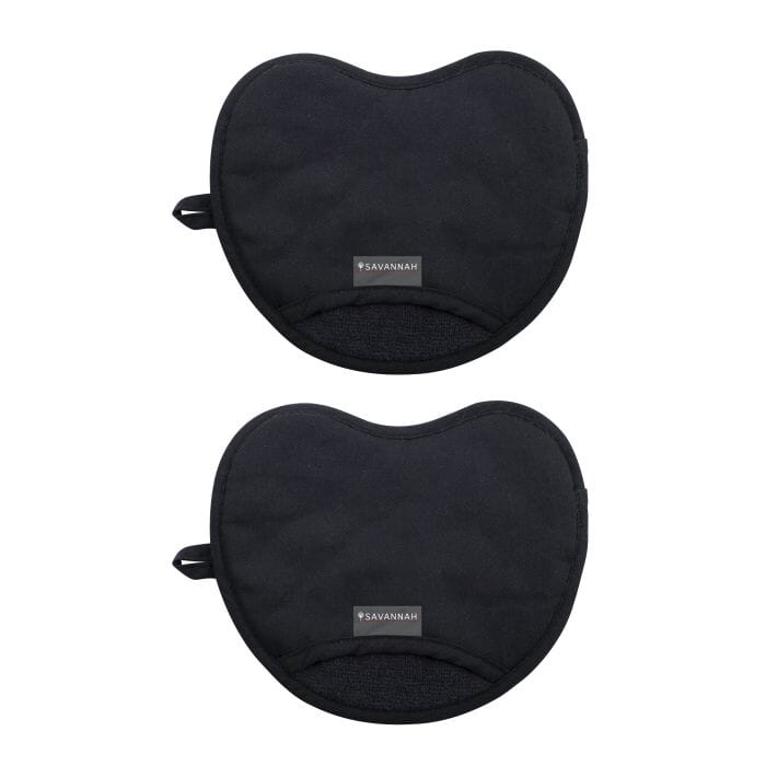 Savannah Safe 'n' Snug Oven Mitts Black Mitts & Gloves The Cooks Kitchen 