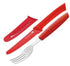 Scanpan Spectrum Steak Knife & Fork Set Red Steak Knife Sets The Cooks Kitchen 
