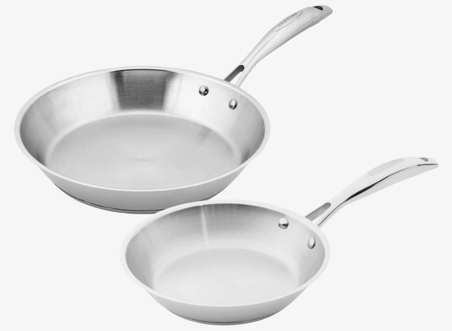 Scanpan Sts 2pc Frypan Set 20 & 28cm Frypan - Chef Pan - Saute Pan The Cooks Kitchen 