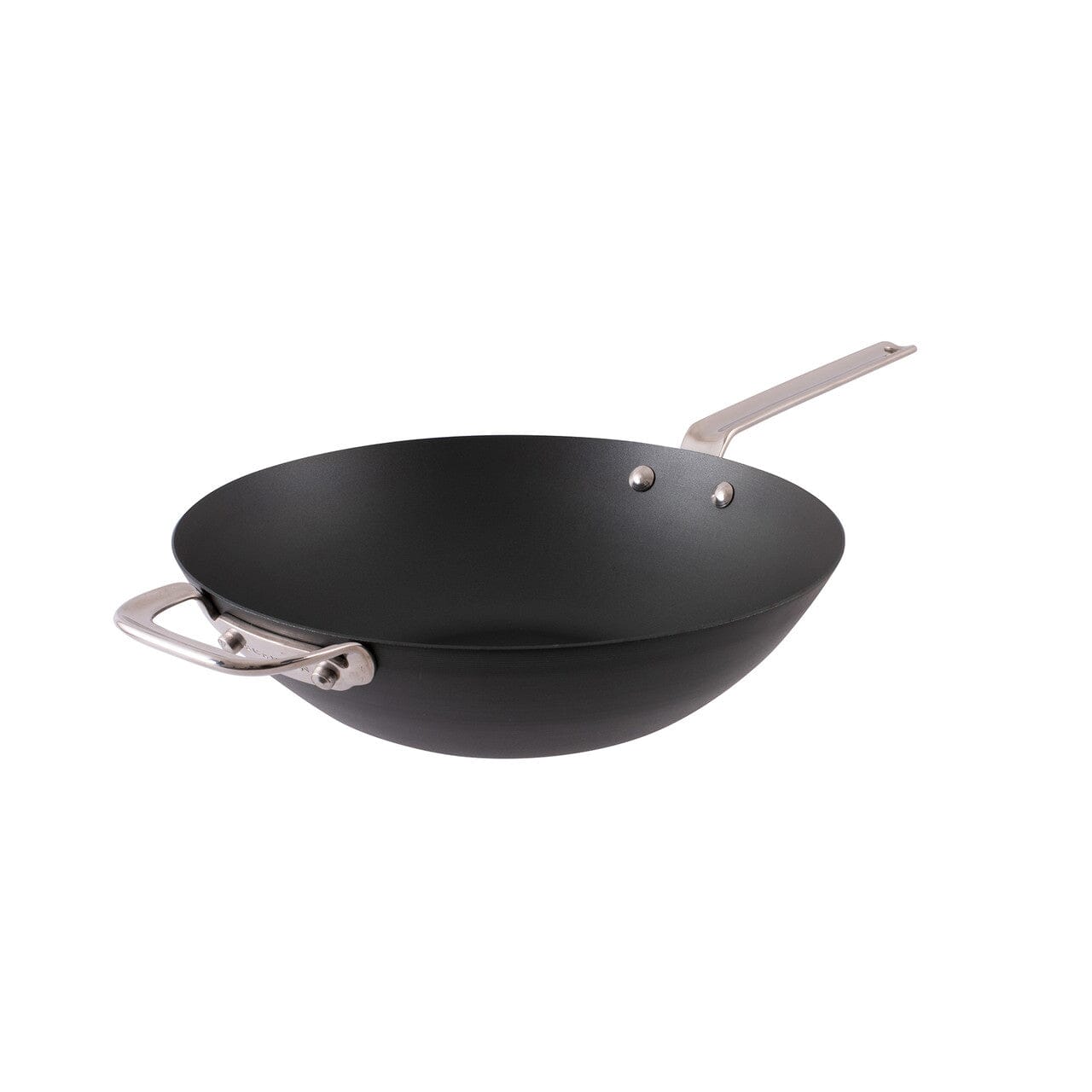 Scanpan Black Iron Carbon Steel Wok 30cm Woks & Stirfrys The Cooks Kitchen 