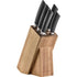 Scanpan Sax 6pc Acacia Block Knife Set - With Sharpener