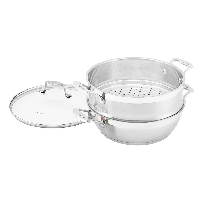 Scanpan Impact 28cm Multi Purpose Pan + Steamer