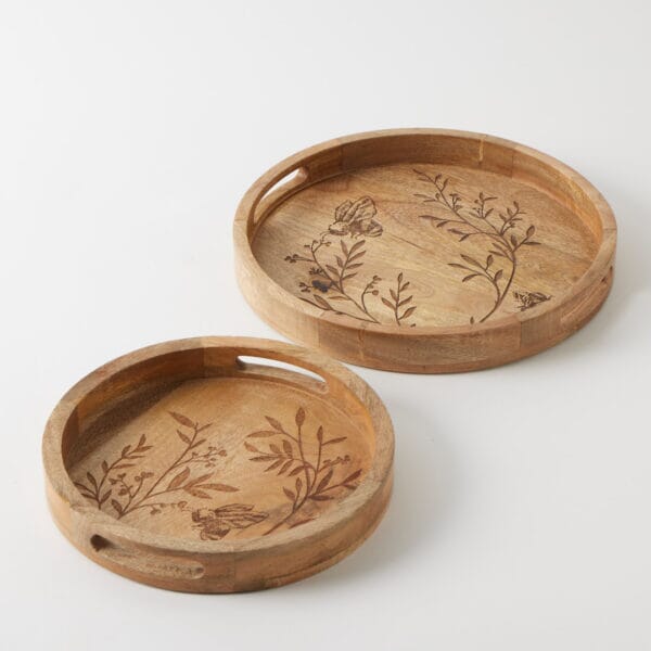Pilbeam Botanical Buzz Trays Set Of 2 Trays The Cooks Kitchen 