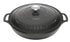 Chasseur Round Casserole 30cm/2.5l Caviar Enameled Cast Iron The Cooks Kitchen 
