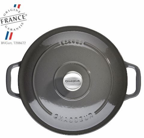 Chasseur 26cm 5.2l Round French Oven Caviar Cast Iron Casseroles The Cooks Kitchen 