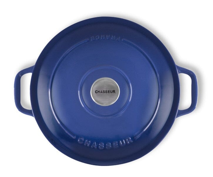 Chasseur Round French Oven 26cm Azure Enameled Cast Iron The Cooks Kitchen 