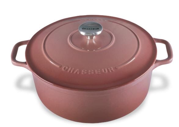 Chasseur Round French Oven 26cm/5l Rosewood Enameled Cast Iron The Cooks Kitchen 