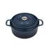 Chasseur Gourmet Round French Oven 24cm/4l Midnight Blue Cast Iron Casseroles The Cooks Kitchen Mandurah 