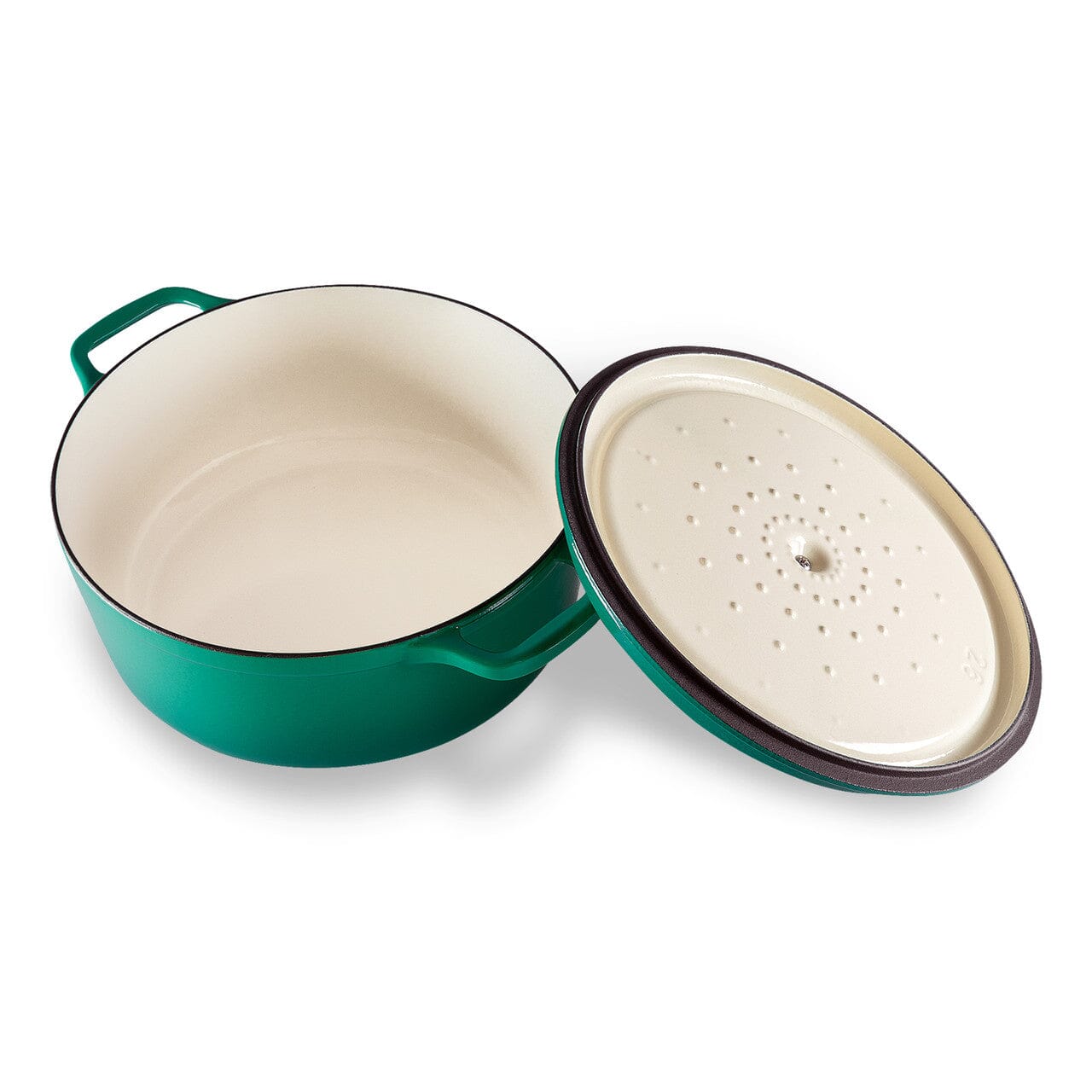 Chasseur Gourmet Round French Oven 24cm/4l - Jade Cast Iron Casseroles The Cooks Kitchen 