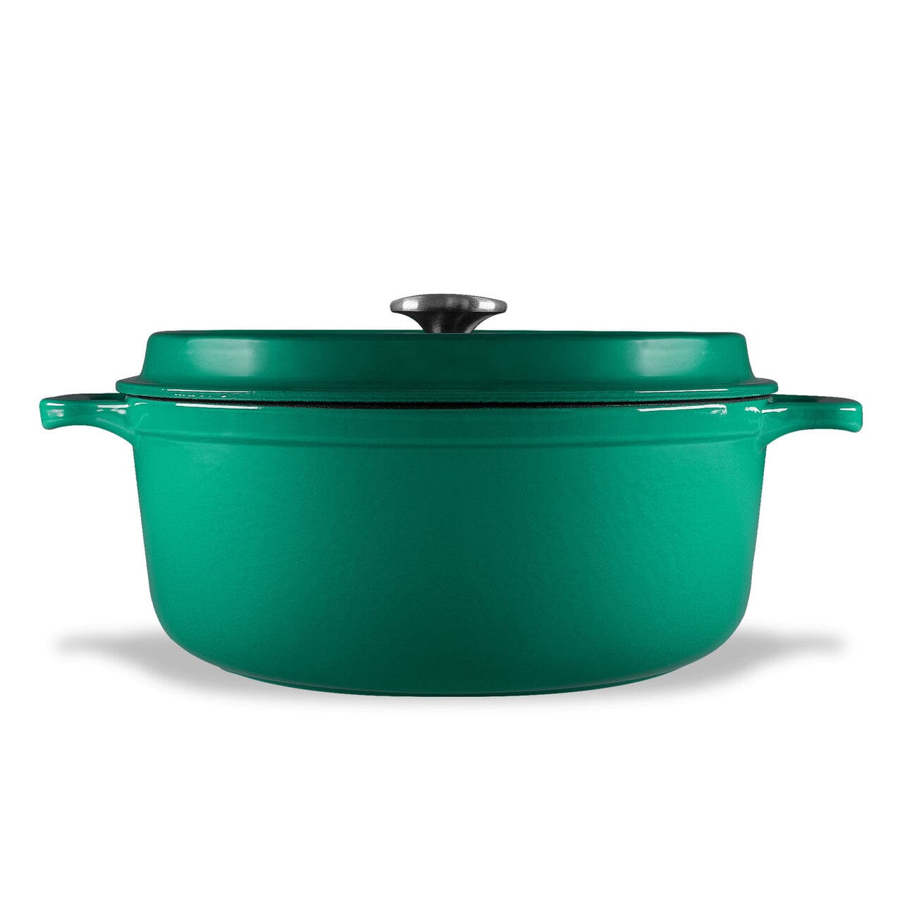 Chasseur Gourmet Round French Oven 24cm/4l - Jade Cast Iron Casseroles The Cooks Kitchen 