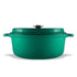Chasseur Gourmet Round French Oven 24cm/4l - Jade Cast Iron Casseroles The Cooks Kitchen 
