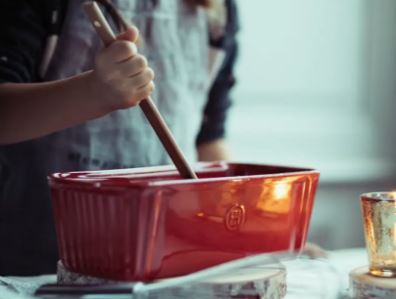 Emile Henry Burgundy Loaf Baking Dish 31cm X 13cm
