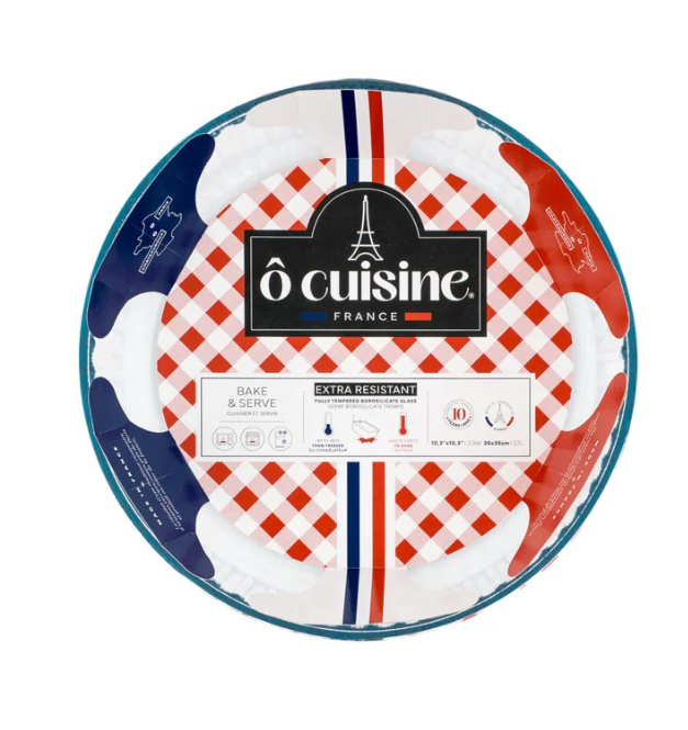 O'cuisine Glass Fluted Flan Dish 26cm - 2.1l